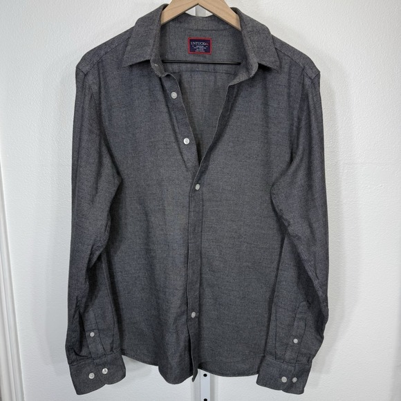 UNTUCKit Other - UNTUCKit Veneto WF Wrinkle-Free Button Down Shirt‎ Preppy Office Gray Mens M